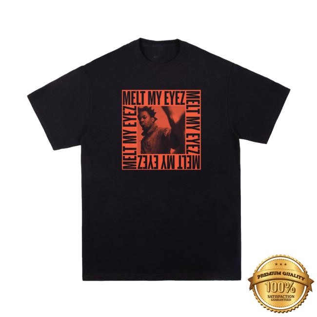 Denzel Curry Official Merch Shop Melt My Eyez Black Tshirt