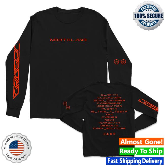 Official Merch Now Northlane Northlane Obsidian Long Sleeve T-Shirts (Black) MerchNow