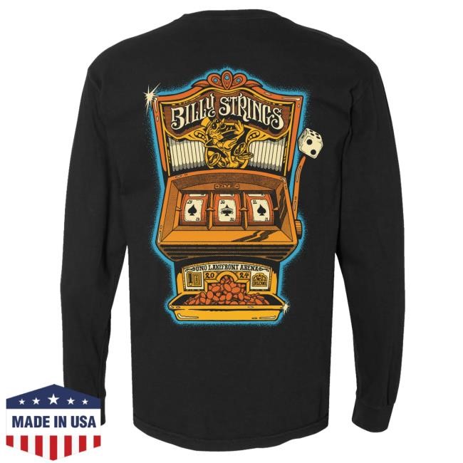 Billy Strings Merch NYE Slot Machine L/S Tee