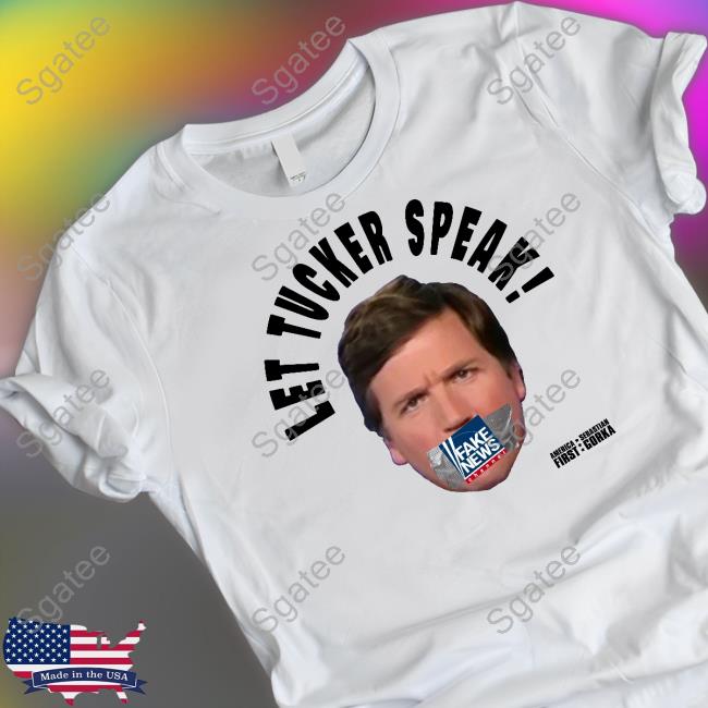 Tucker Carlson Let Tucker Speak Long Sleeved T Shirt
