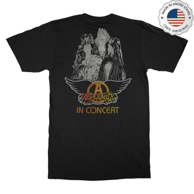 Official Aerosmith Store Draw The Line In Concert Hot Shirt