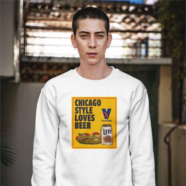 Eddie Vienna Miller Lite Beef Chicago Style Loves Beer It's Miller Time Shirt