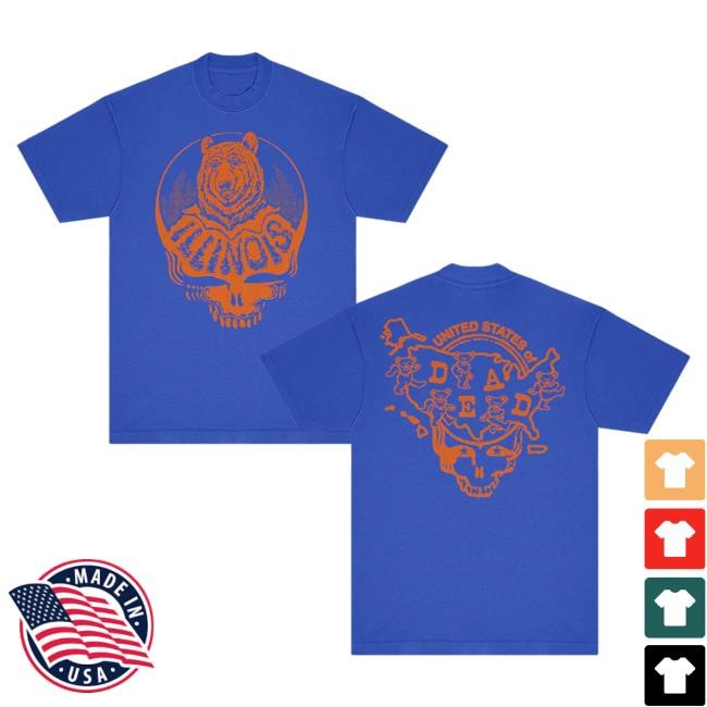Grateful Dead Illinois United States of Dead New Shirt | Grateful Dead Merch Store Official