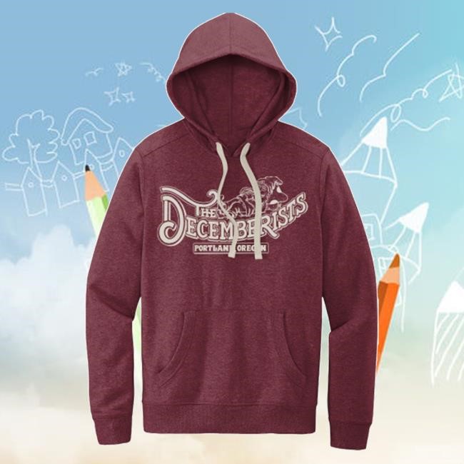The Decemberists Official Merch Gnome Hooded Sweater 2024 The Decemberists Clothing Shop The Decemberists Apparel Collection