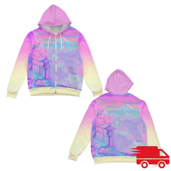 Official Vapor95 Clothing Store Vapor 95 Kami Friend Zip Up Hoody