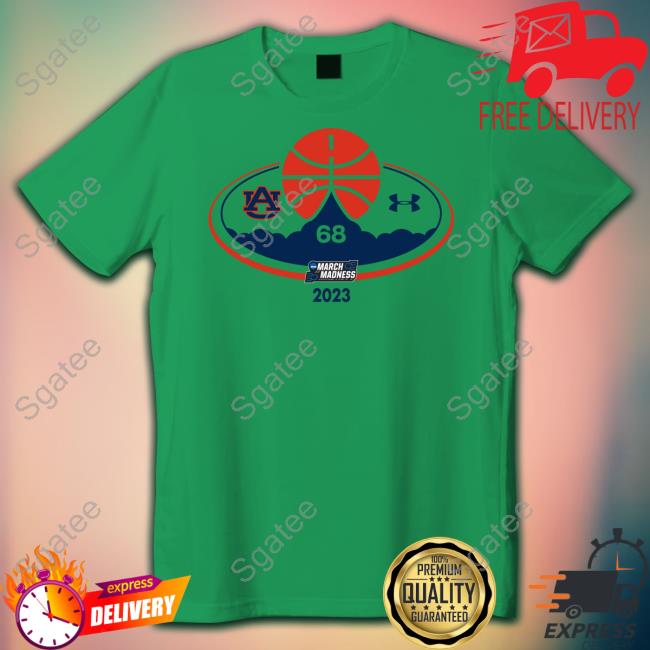 68 Auburn Tigers Under Armour 2023 March Madness Tee Shirt