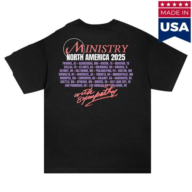 With Sympathy 2025 Tour Tshirt (Black) Ministry Store Merch