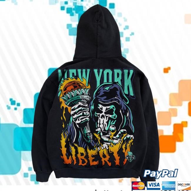 Official Warren Lotas Liberty Torch Zip Pullover Hoodie - Black