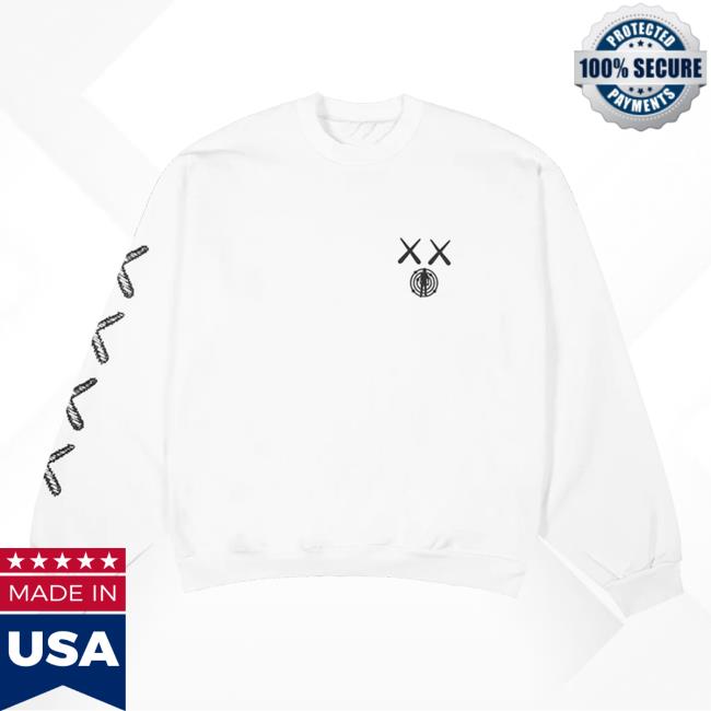 Official Kid Cudi Merch Store The Chosen One Kaws For Insano Pull Over Hoodie White