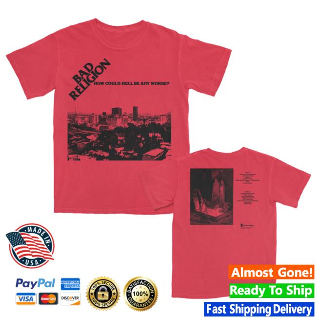 Official Kings Road Merch Store Bad Religion How Could Hell Be Any Worse? Shirt (Paprika) BadReligion Kings Road Shop
