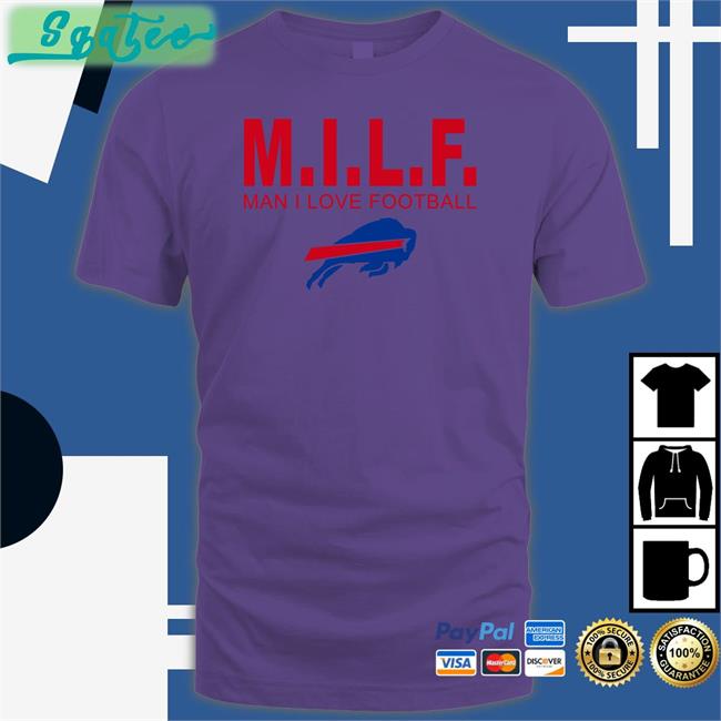 C No Pants Milf Man I Love Football Hooded Sweatshirt Herprettybones
