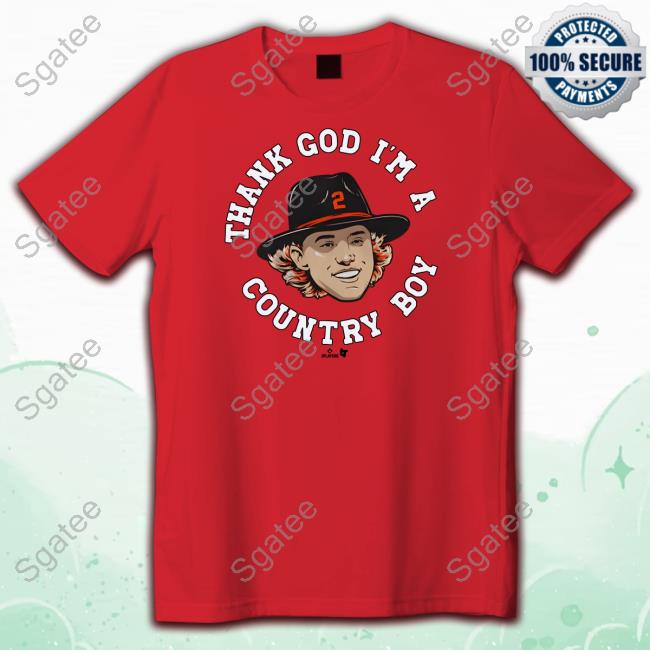 BreakingT Shop Thank God I'm A Country Boy Shirt Gunnar Henderson