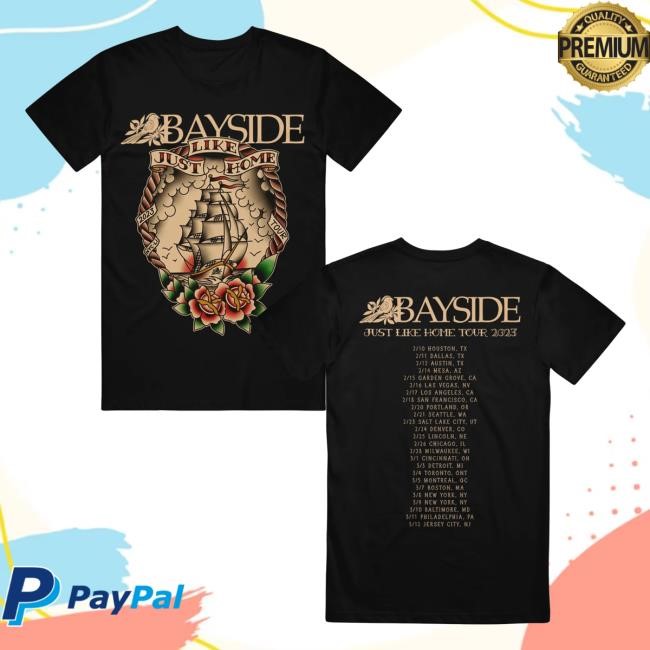 Official Bayside Merch Shop Just Like Home Tour New Shirt Bayside