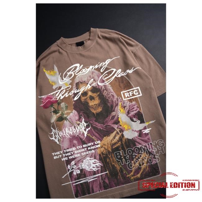 Official Civil Clothing Civil Regime Burn Free Burn Forever American Classic Oversized Hot Shirt in Sand