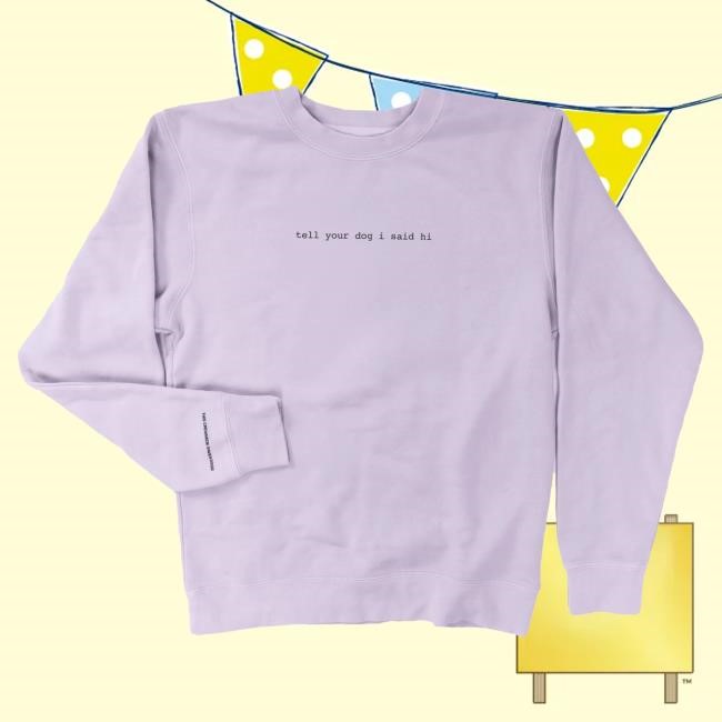 We Rate Dogs Merch Classic Pullover Sweatshirt - Pink (white text)