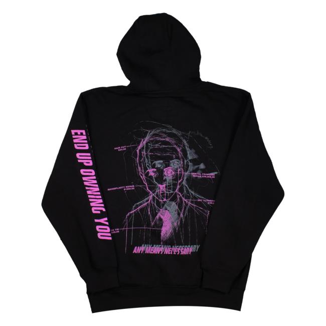 Official Any Means Necessary Clothing Fight Club The Things You Own End Upowning You Crew neck Sweatshirt Black
