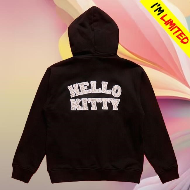 Forever21 Hello Kitty Embroidered Pullover Hoodie