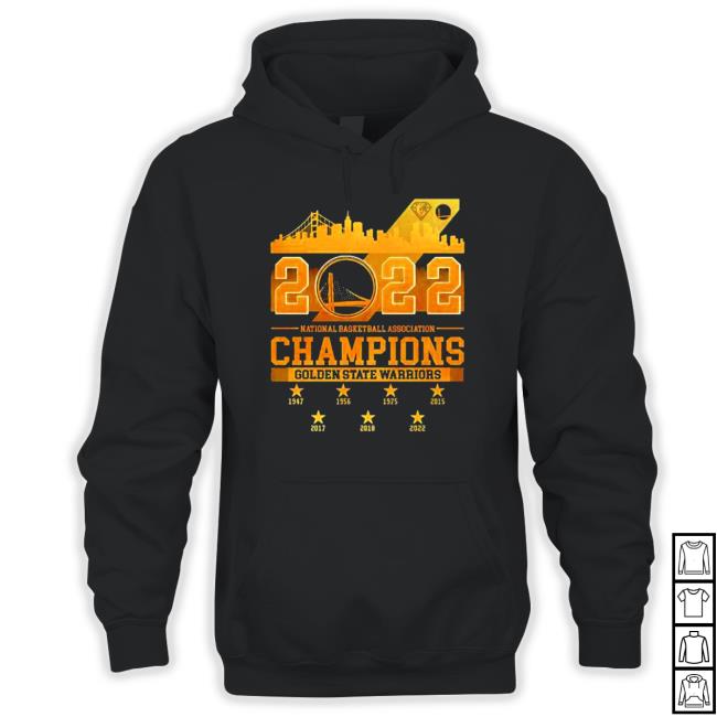 Golden State Warriors 2022 National Basketball Association Champions 1947-2022 T Shirt