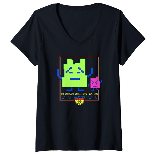 Womens Aqua Teen Hunger Force The Mooninites Suffer Big Time V-Neck Shirt