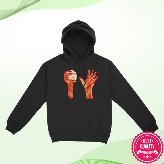 Official Sincerely Lucki Merch Red Key Black Pull Over Hoodie designed by Lonewolf SincerelyLucki Deadboylife
