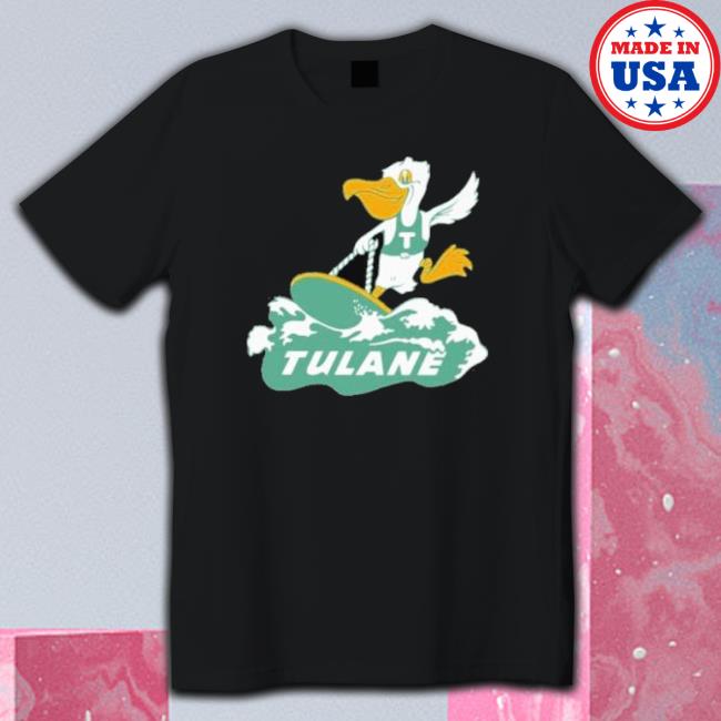 Official Vintage Surfing Tulane Tee Shirt