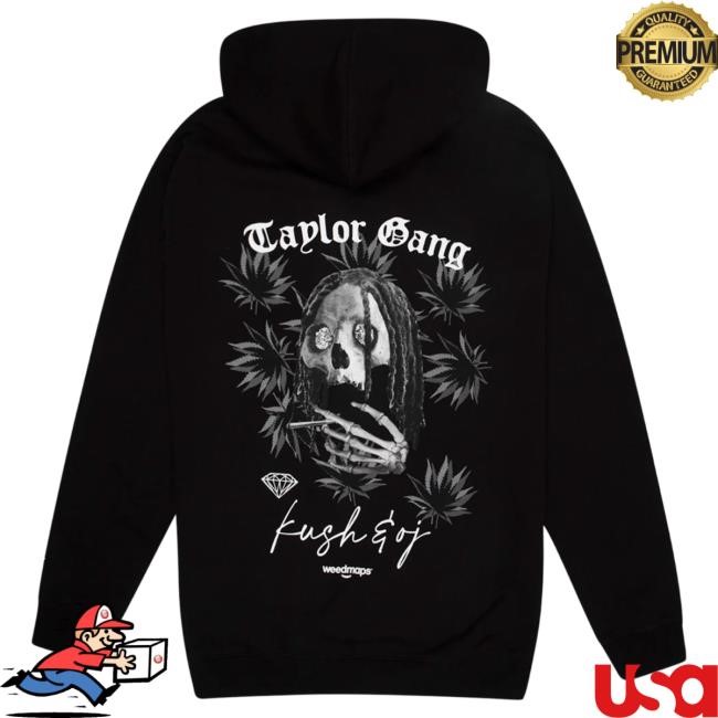 Official Wiz Khalifa Merch Store Taylor Gang Diamond Supply x Taylor OG Skull Attractive Hoodie TaylorGang