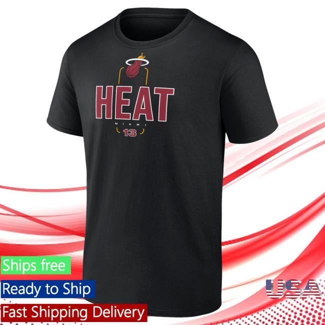 NBA Basketball Print Adebayo Miami Heat Women's V-Neck Tee