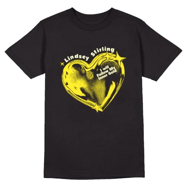 Official Lindsey Stirling Merch Store Shop Lindsey Stirling Gold Heart Hot Shirt Lindseystirling