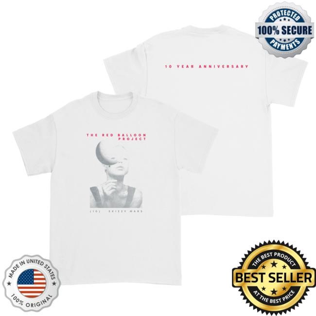 Official Skizzy Mars Red Balloon White T Shirt SkizzyMars