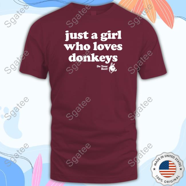 Arms Family Homestead Merch Just A Girl Who Loves Donkeys T-Shirt