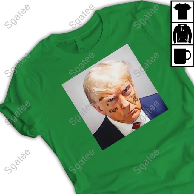 Official Shitheadsteve Merch Trump Face Tattoo T Shirt