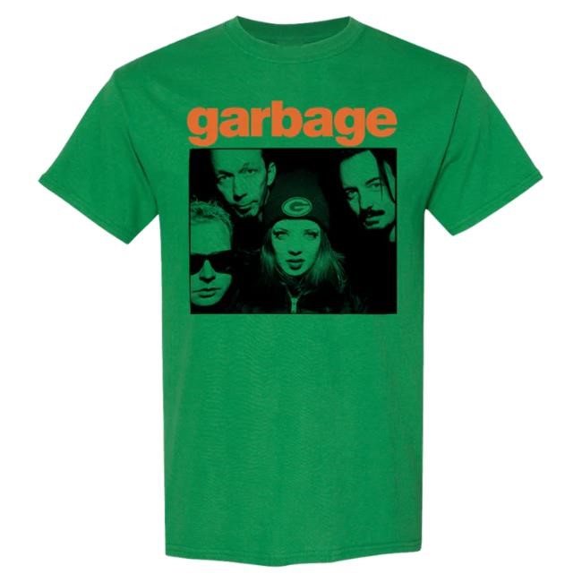 Garbage Green Photo Shirts Official Garbage Merch Store Garbage Green Photo Tee