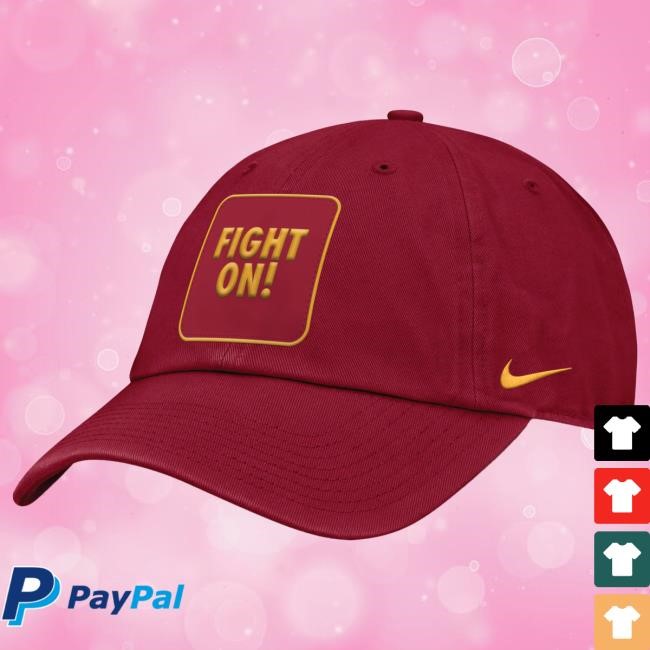 USC Trojans Nike Cardinal Fight On Patch Local Club Unstructured Adjustable Cap USC Bookstores Officical