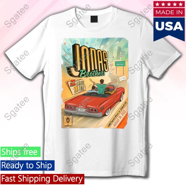 Jonas Brother Merch The Tour Detroit Long Sleeve Shirt