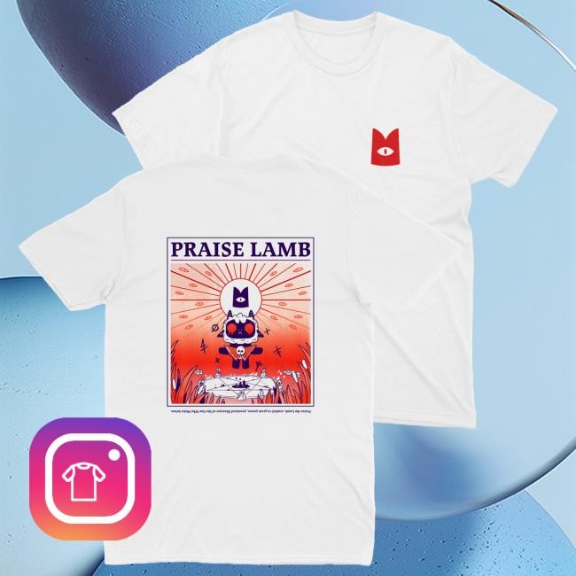 Official Devolver Digital Merch Shop Cult Of The Lamb Praise Lamb New Tee