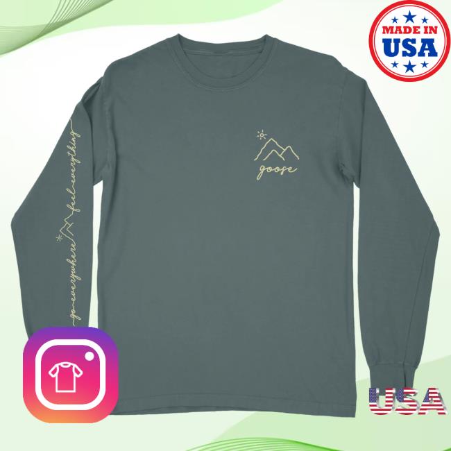 Official Goose The Band Merch Western Sun Long Sleeve Tee Shirt Goosetheband
