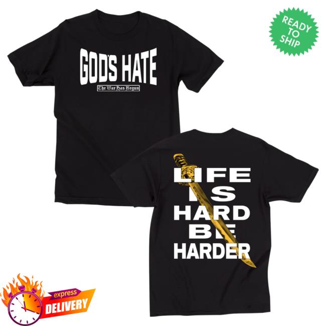 God's Hate Merch Shop Be Harder Hoodie Closed Casket Activities