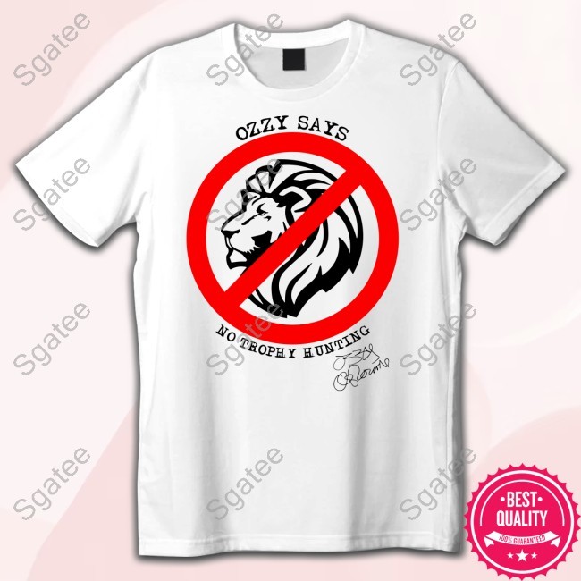 The Ozzy Osbourne "Ban Trophy Hunting" Shirt