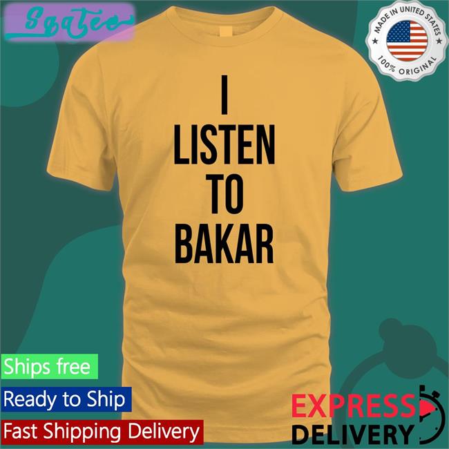 White Yeaabk I Listen To Bakar T Shirt