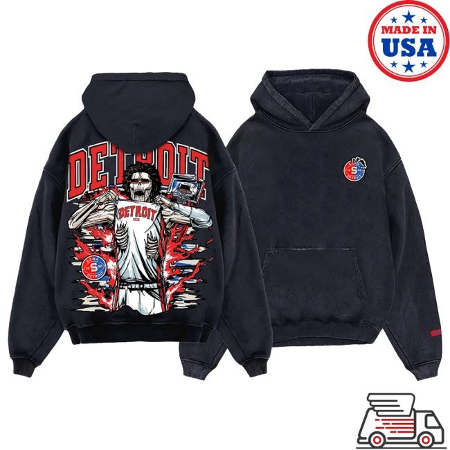 Official Sana Detroit Merch Store Motor Muscle Popover Hoodie SanaDetroit