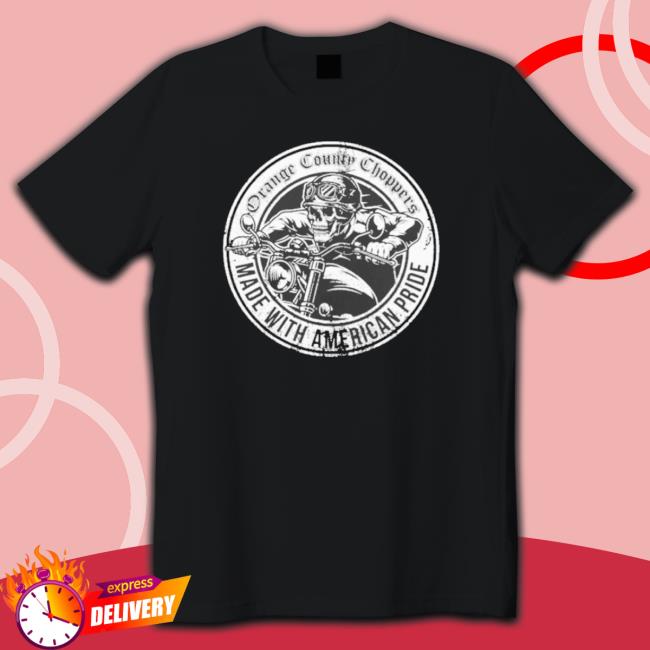 Official Orange County Choppers Merch American Pride Bike Badge Shirt