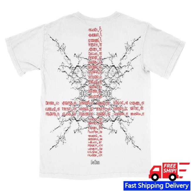 Official Ken Carson Merch Store Shop Ken Carson Chaos Error White Attractive Shirt KenCarson
