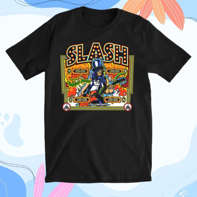 Official Slash Merch Slash Pinball Black Crewneck Sweatshirt