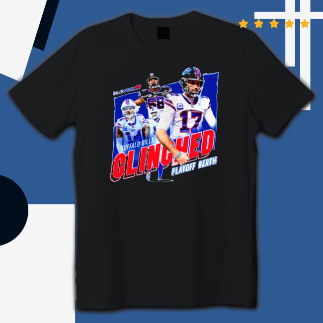 Buffalo Bills clinch playoff Berth 2022 Hooded Sweatshirt