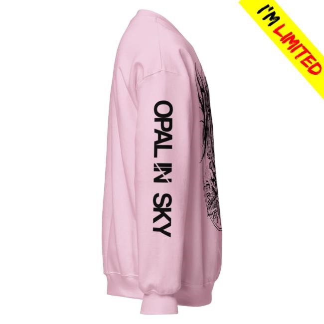 Opal In Sky “Pink Can Be Metal Too” Pink Unisex Sweater Opal In Sky “Pink Can Be Metal Too” Pink Unisex Crew neck Sweatshirt