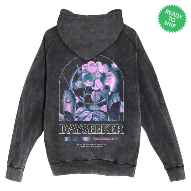 Dayseeker Pale Moonlight Acid Wash Hoodie