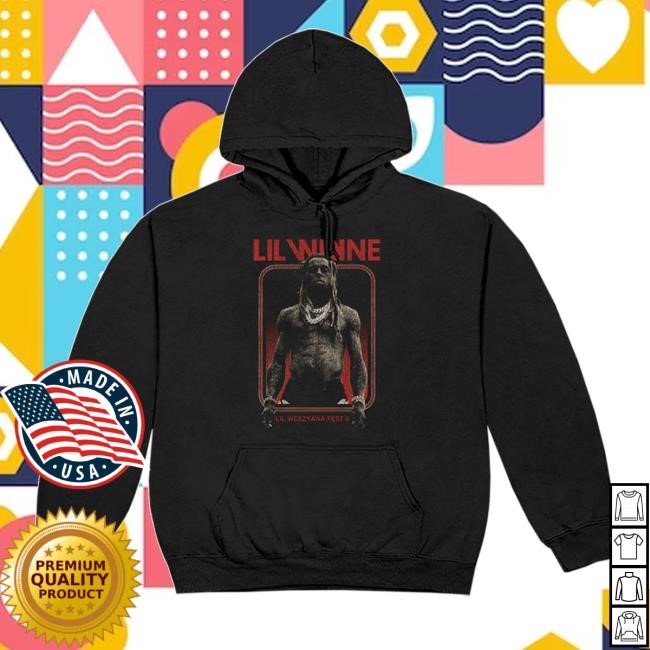Lil Wayne Official Merch Shop Lil Weezyana Fest 6 Hooded Sweartshirt 2024