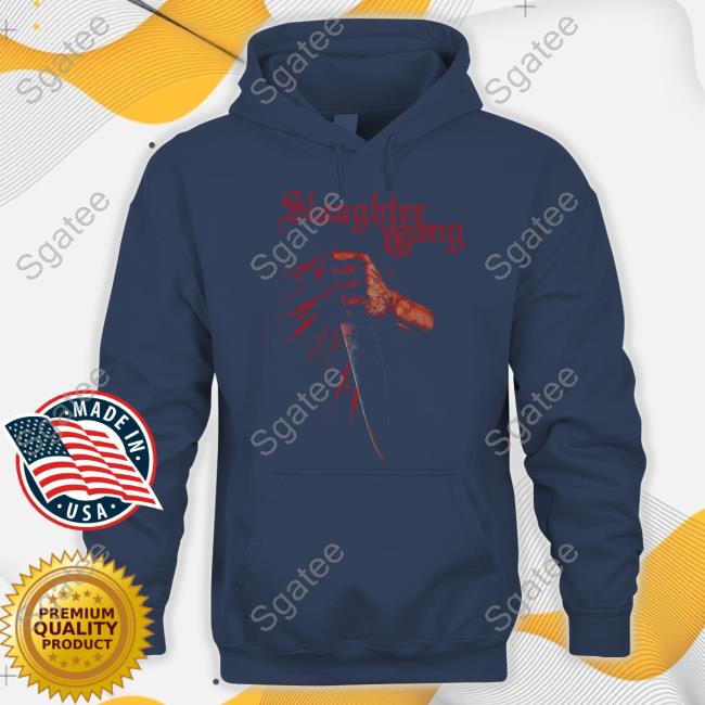 21 Savage Merch Slaughter Gang Knife Splatter Death Before Dishonor T-Shirt