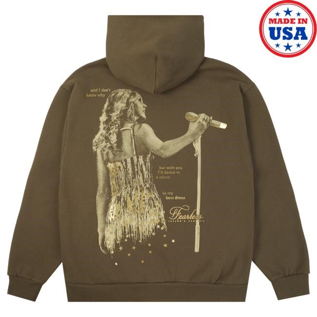 Official Taylor Swift Merch Store Shop Taylor Swift Fearless (Taylor's Version) Dance In a Storm Hoodie TaylorSwift