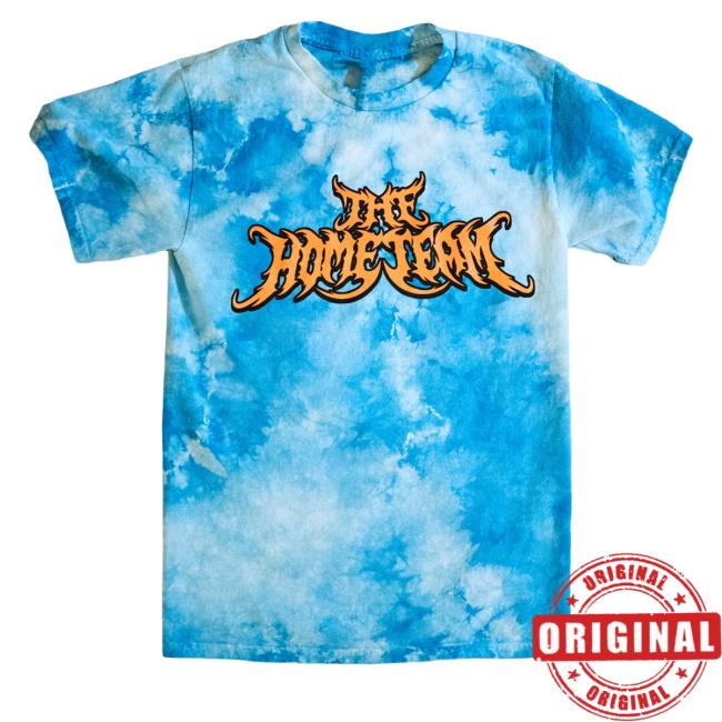 Official The Home Team Merch Tie Dye Metal Logo Hooded Sweatshirt